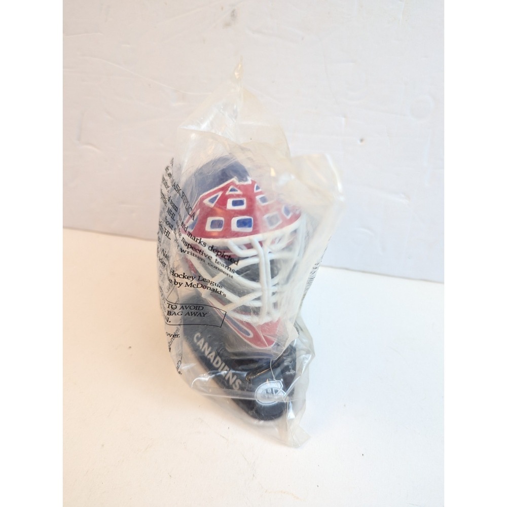 1996 McDonald's Mini NHL Goalie Mask Replica Thibault Montreal Canadians Sealed